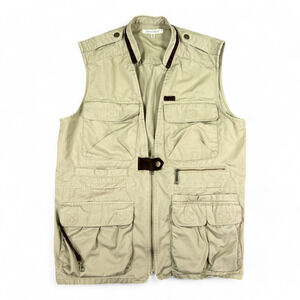 Travelsmith Vest Mens MEDIUM Brown Photography Tactical Fishing Hunting Outdoor
